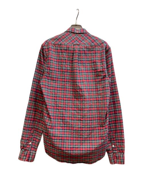RRL（ダブルアールエル）RRL (ダブルアールエル) ボタンダウンチェックシャツ レッド サイズ:Sの古着・服飾アイテム