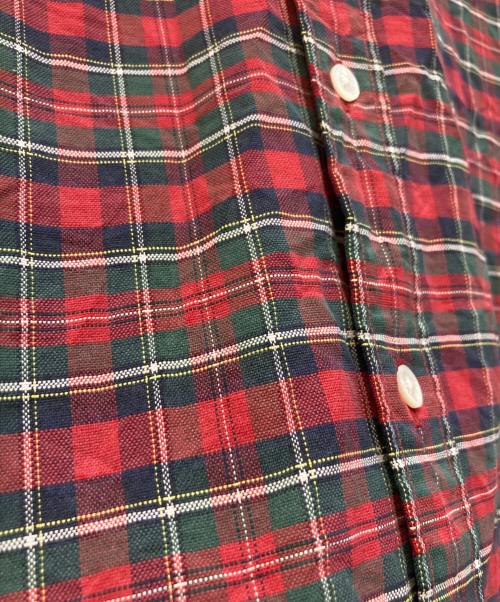 RRL（ダブルアールエル）RRL (ダブルアールエル) ボタンダウンチェックシャツ レッド サイズ:Sの古着・服飾アイテム