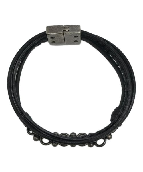 Saint Laurent Paris（サンローランパリ）Saint Laurent Paris (サンローランパリ) Passementerie Pineapple ブレスレット ブラックの古着・服飾アイテム