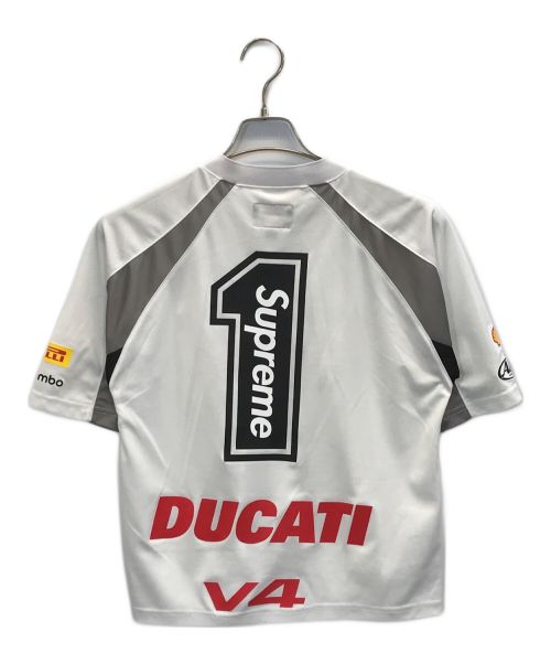 SUPREME（シュプリーム）SUPREME (シュプリーム) DUCATI (ドゥカティ) Soccer Jersey ホワイト サイズ:Sの古着・服飾アイテム