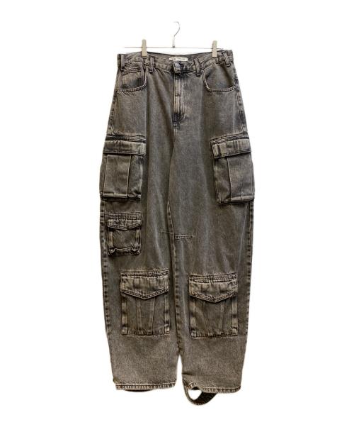 ZARA（ザラ）ZARA (ザラ) ユーティリティカーゴデニムパンツ ブラック サイズ:EUR 40の古着・服飾アイテム