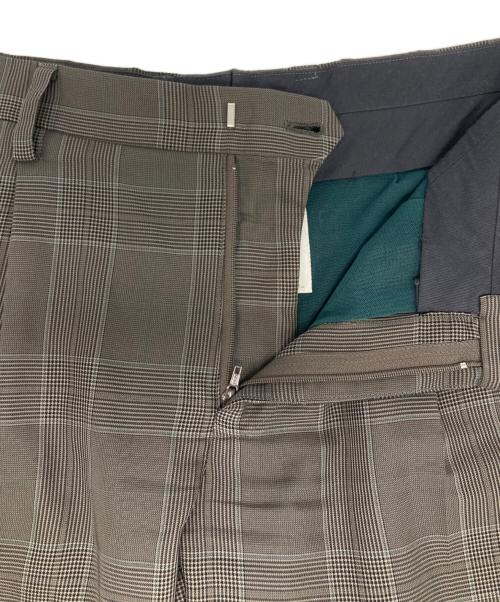 KOLOR（カラー）KOLOR (カラー) チュールレイヤードスラックス ブラウン サイズ:1の古着・服飾アイテム