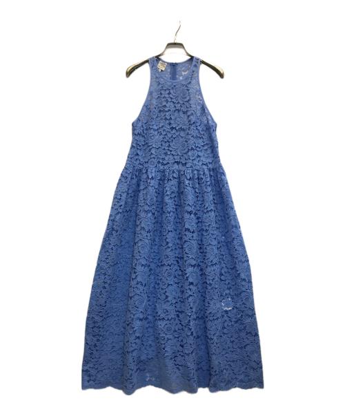 BAUM UND PFERDGARTEN（バウムウンドヘルガーデン）BAUM UND PFERDGARTEN (バウムウンドヘルガーデン) フラワーレースノースリーブワンピース ブルー サイズ:36の古着・服飾アイテム