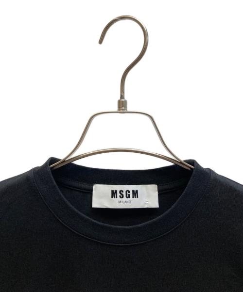 MSGM（エムエスジーエム）MSGM (エムエスジーエム) ボックスロゴTシャツ ブラック サイズ:XSの古着・服飾アイテム