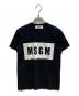 MSGM（エムエスジーエム）の古着「ボックスロゴTシャツ」｜ブラック