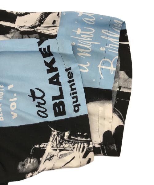 WACKO MARIA（ワコマリア）WACKO MARIA (ワコマリア) BLUE NOTE (ブルーノート) S/S HAWAIIAN SHIRT - TYPE-3 ブラック×ブルー サイズ:XXLの古着・服飾アイテム