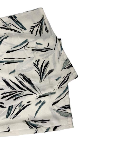 23区（ニジュウサンク）23区 (ニジュウサンク) 【洗える】スリークボタニカルプリント ドロスト パンツ ホワイト サイズ:38の古着・服飾アイテム