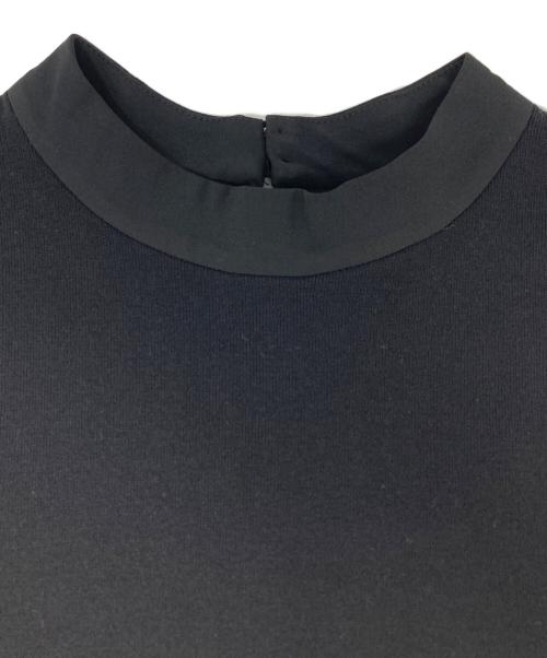 LANVIN en Bleu（ランバンオンブルー）LANVIN en Bleu (ランバンオンブルー) ニットコンビノースリーブワンピース ブラウン×ブラック サイズ:38 未使用品の古着・服飾アイテム