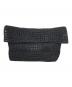 MAISON N.H PARIS（メゾン・エヌ・アッシュ・パリ）の古着「Raffia UMA Clutch Bag」｜ブラック