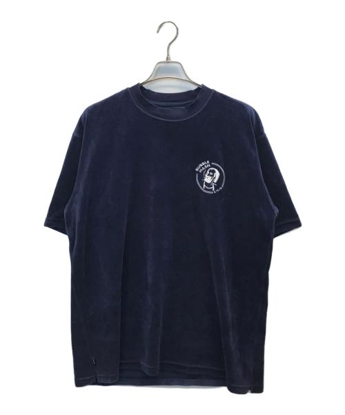 BUDSPOOL（バッズプール）BUDSPOOL (バッズプール) BUBBLE HASH VELOUR S/S TEE ネイビー サイズ:XXLの古着・服飾アイテム