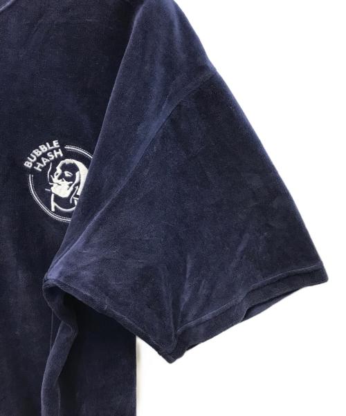 BUDSPOOL（バッズプール）BUDSPOOL (バッズプール) BUBBLE HASH VELOUR S/S TEE ネイビー サイズ:XXLの古着・服飾アイテム