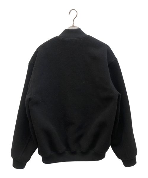 BUDSPOOL（バッズプール）BUDSPOOL (バッズプール) CLASSIC LOGO MELTON VARSITY JACKET ブラック サイズ:XXLの古着・服飾アイテム