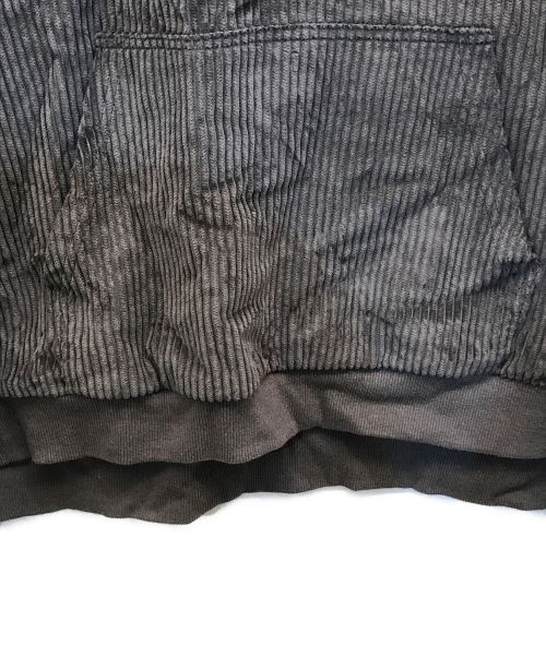 BUDSPOOL（バッズプール）BUDSPOOL (バッズプール) コーデュロイプルオーバーパーカー グレー サイズ:3XLの古着・服飾アイテム