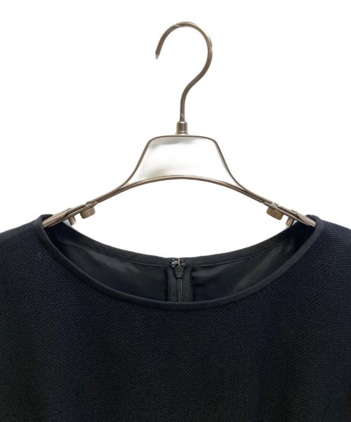 LANVIN COLLECTION（ランバンコレクション）LANVIN COLLECTION (ランバンコレクション) フレンチスリーブワンピース ブラック サイズ:38の古着・服飾アイテム