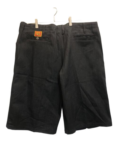 FB COUNTY（エフビーカウンティー）FB COUNTY (エフビーカウンティー) ワイドハーフパンツ ブラック サイズ:38の古着・服飾アイテム