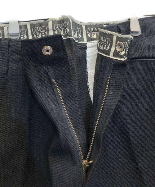 FB COUNTY（エフビーカウンティー）FB COUNTY (エフビーカウンティー) ワイドハーフパンツ ブラック サイズ:38の古着・服飾アイテム