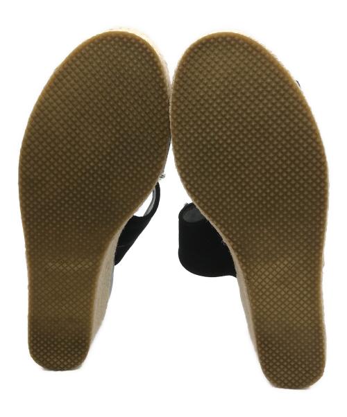 TSURU by MARIKO OIKAWA（ツルバイマリコオイカワ）TSURU by MARIKO OIKAWA (ツルバイマリコオイカワ) Deja ビジューサンダル ブラック サイズ:33の古着・服飾アイテム