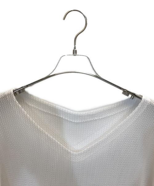 PLEATS PLEASE（プリーツプリーズ）PLEATS PLEASE (プリーツプリーズ) メッシュクロップドカットソー ホワイト サイズ:3の古着・服飾アイテム