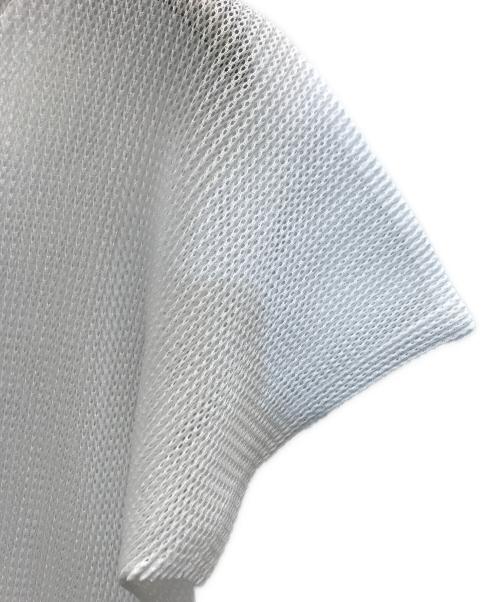 PLEATS PLEASE（プリーツプリーズ）PLEATS PLEASE (プリーツプリーズ) メッシュクロップドカットソー ホワイト サイズ:3の古着・服飾アイテム