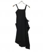 tricot COMME des GARCONSトリココムデギャルソン）の古着「変形ノースリーブワンピース」｜ブラック