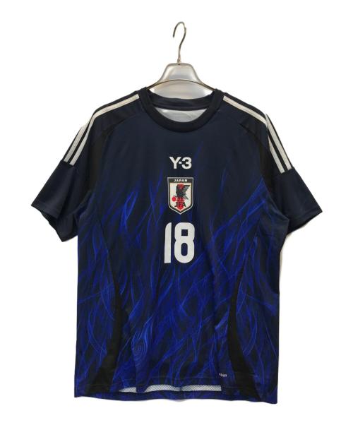 Y-3（ワイスリー）Y-3 (ワイスリー) ゲームシャツ ブルー サイズ:3XLの古着・服飾アイテム