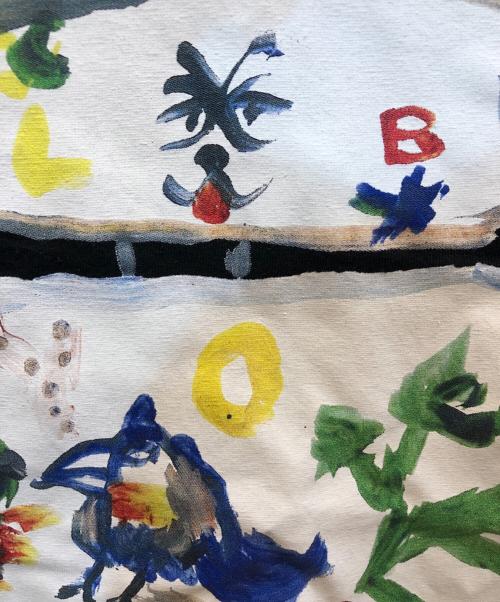 SUPREME（シュプリーム）SUPREME (シュプリーム) YOHJI YAMAMOTO (ヨウジヤマモト) Paint Tee ブラック サイズ:Mの古着・服飾アイテム