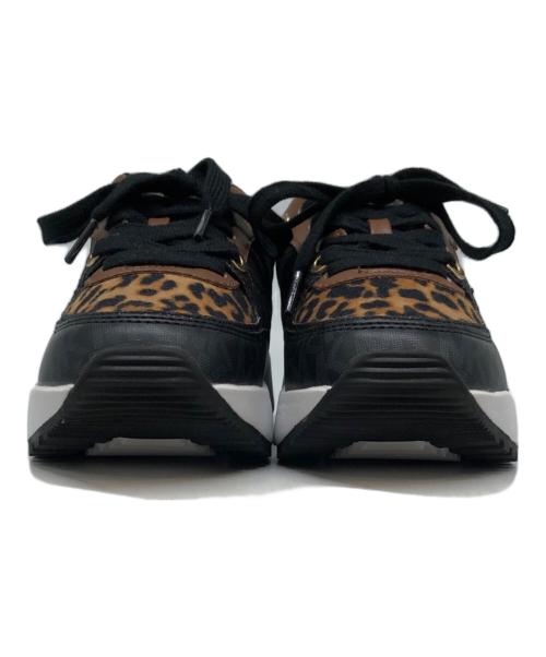 MICHAEL KORS（マイケル・コース）MICHAEL KORS (マイケルコース) レオパードローカットスニーカー ブラウン×ブラック サイズ:21cmの古着・服飾アイテム