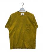 STONE ISLAND×SUPREMEストーンアイランド×シュプリーム）の古着「Dust Treatment Cotton T Shirt」｜イエロー