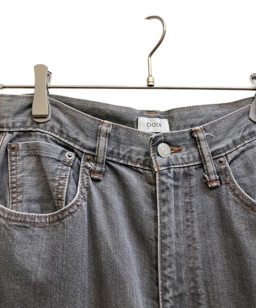 CIOTA（シオタ）CIOTA (シオタ) スビンコットン11.5ozハイウエストスリムデニム ブラック サイズ:27の古着・服飾アイテム