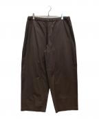 pheetaフィータ）の古着「Trinity サイドピンタックパンツ」｜ブラウン