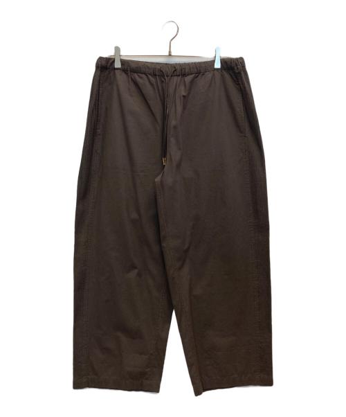 pheeta（フィータ）pheeta (フィータ) Trinity サイドピンタックパンツ ブラウン サイズ:2の古着・服飾アイテム