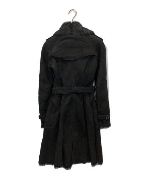 BURBERRY（バーバリー）BURBERRY (バーバリー) ダブルボタンムートンコート ブラック サイズ:36の古着・服飾アイテム