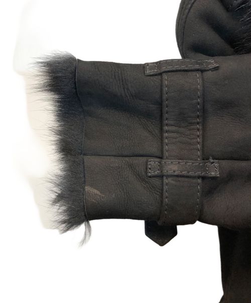 BURBERRY（バーバリー）BURBERRY (バーバリー) ダブルボタンムートンコート ブラック サイズ:36の古着・服飾アイテム