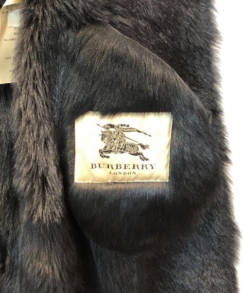 BURBERRY（バーバリー）BURBERRY (バーバリー) ダブルボタンムートンコート ブラック サイズ:36の古着・服飾アイテム