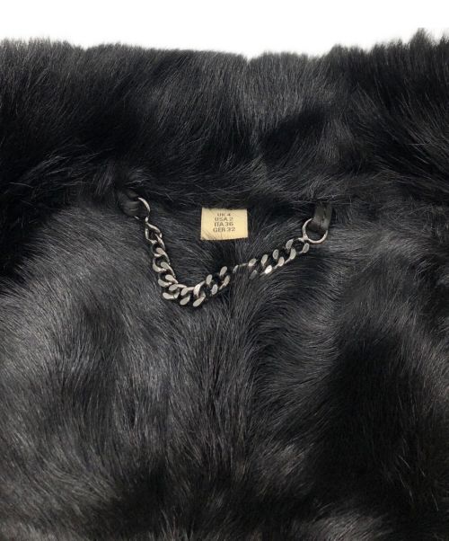 BURBERRY（バーバリー）BURBERRY (バーバリー) ダブルボタンムートンコート ブラック サイズ:36の古着・服飾アイテム