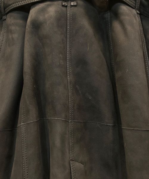 BURBERRY（バーバリー）BURBERRY (バーバリー) ダブルボタンムートンコート ブラック サイズ:36の古着・服飾アイテム