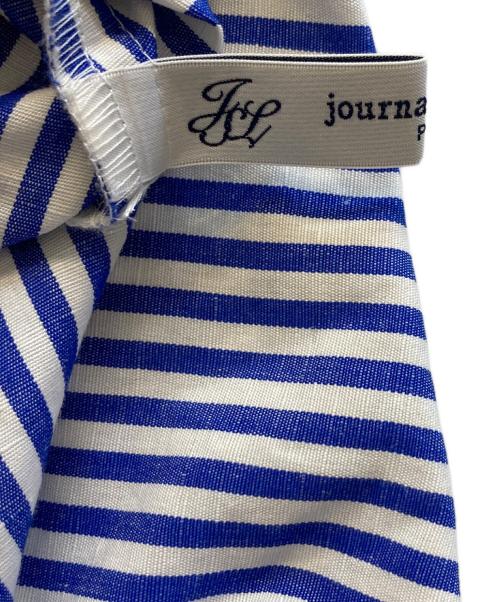 journal standard luxe（ジャーナルスタンダード ラックス）journal standard luxe (ジャーナルスタンダード ラックス) ストライプタックギャザースカート ブルー サイズ:記載なしの古着・服飾アイテム