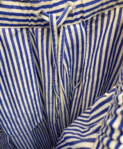 journal standard luxe（ジャーナルスタンダード ラックス）journal standard luxe (ジャーナルスタンダード ラックス) ストライプタックギャザースカート ブルー サイズ:記載なしの古着・服飾アイテム