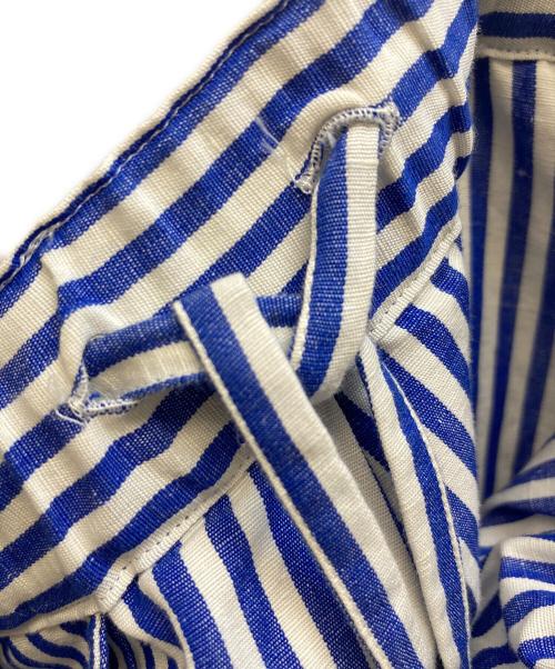 journal standard luxe（ジャーナルスタンダード ラックス）journal standard luxe (ジャーナルスタンダード ラックス) ストライプタックギャザースカート ブルー サイズ:記載なしの古着・服飾アイテム