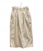 BEAUTY&YOUTHビューティーアンドユース）の古着「ナイロンドローストスカート」｜アイボリー