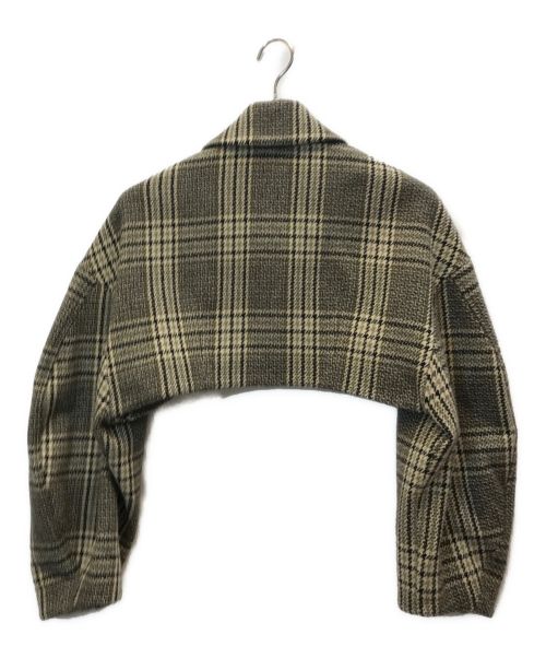 CLANE（クラネ）CLANE (クラネ) ROUND SLEEVE SHORT JACKET ブラウン サイズ:1の古着・服飾アイテム