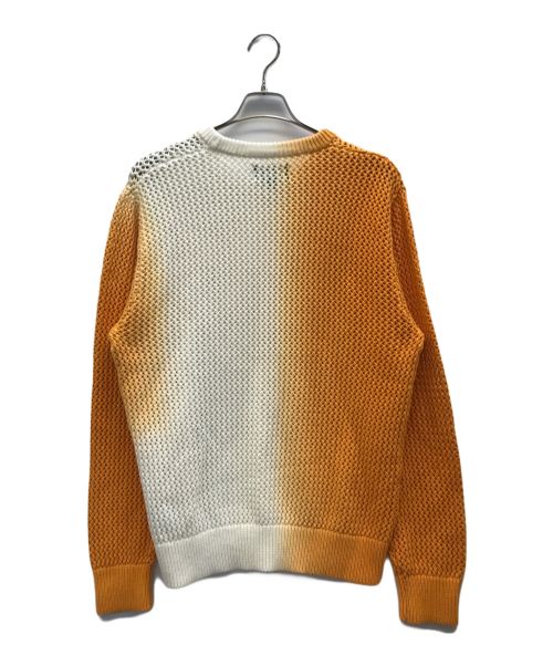 stussy（ステューシー）stussy (ステューシー) Dyed Loose Gauge オレンジ×ホワイト サイズ:Lの古着・服飾アイテム