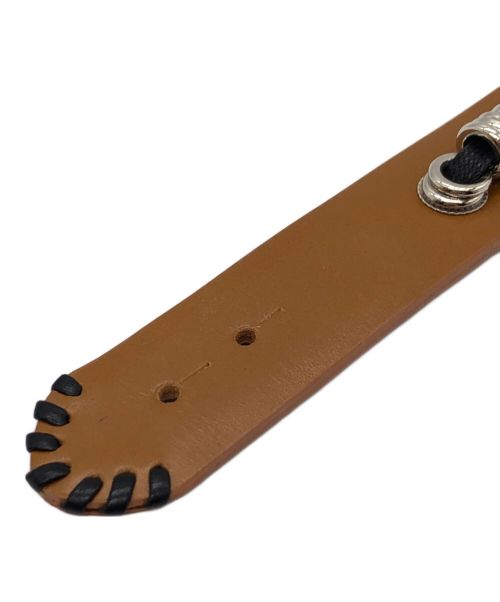 TOGA VIRILIS（トーガ ビリリース）TOGA VIRILIS (トーガ ビリリース) メタルレザーバングル ブラウン サイズ:ONE 未使用品の古着・服飾アイテム