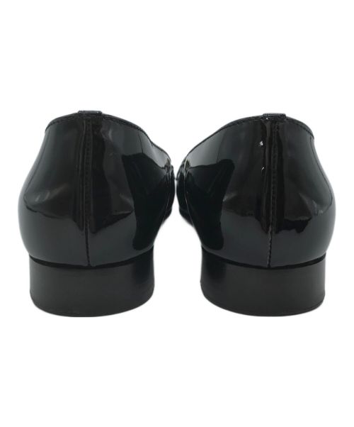 CHANEL（シャネル）CHANEL (シャネル) チェーンデザインパテントパンプス ブラック サイズ:36 1/2の古着・服飾アイテム