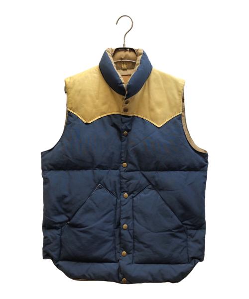 RockyMountainFeatherBed（ロッキーマウンテンフェザーベッド）RockyMountainFeatherBed (ロッキーマウンテンフェザーベッド) CHRISTY VEST ネイビー×ベージュ サイズ:40の古着・服飾アイテム