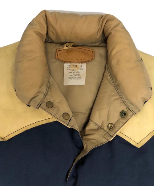 RockyMountainFeatherBed（ロッキーマウンテンフェザーベッド）RockyMountainFeatherBed (ロッキーマウンテンフェザーベッド) CHRISTY VEST ネイビー×ベージュ サイズ:40の古着・服飾アイテム