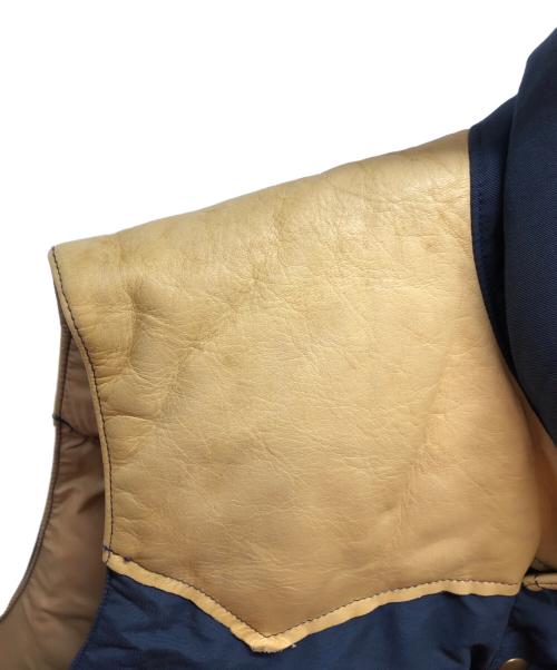 RockyMountainFeatherBed（ロッキーマウンテンフェザーベッド）RockyMountainFeatherBed (ロッキーマウンテンフェザーベッド) CHRISTY VEST ネイビー×ベージュ サイズ:40の古着・服飾アイテム