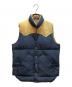 RockyMountainFeatherBed（ロッキーマウンテンフェザーベッド）の古着「CHRISTY VEST」｜ネイビー×ベージュ