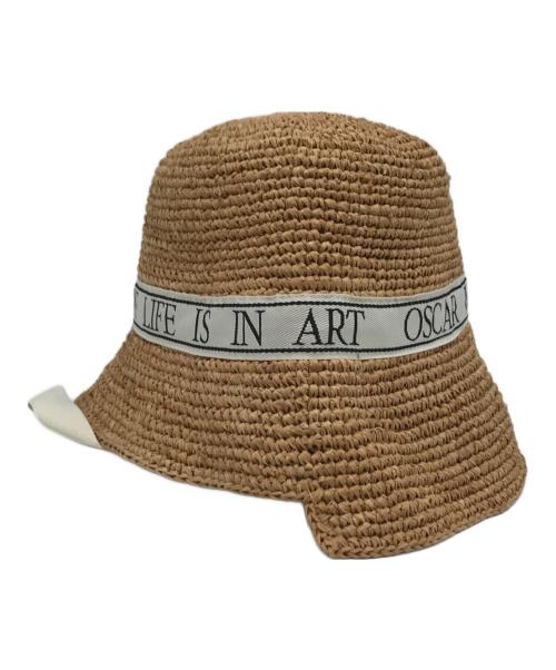 J.W.ANDERSON（ジェイダブリューアンダーソン）J.W.ANDERSON (ジェイダブリューアンダーソン) OSCAR WILDE ASYMMETRIC BUCKET HAT ナチュラル サイズ:60の古着・服飾アイテム