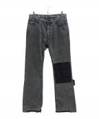OFFWHITEオフホワイト）の古着「Slim Flare Jeans」｜ブラック